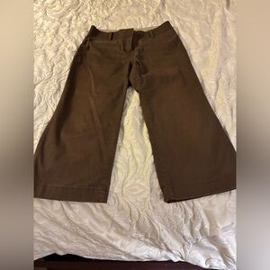 Y2K November 2008 Women’s Tommy Hilfiger 96% Cotton Brown Culotte Low Rise Pants